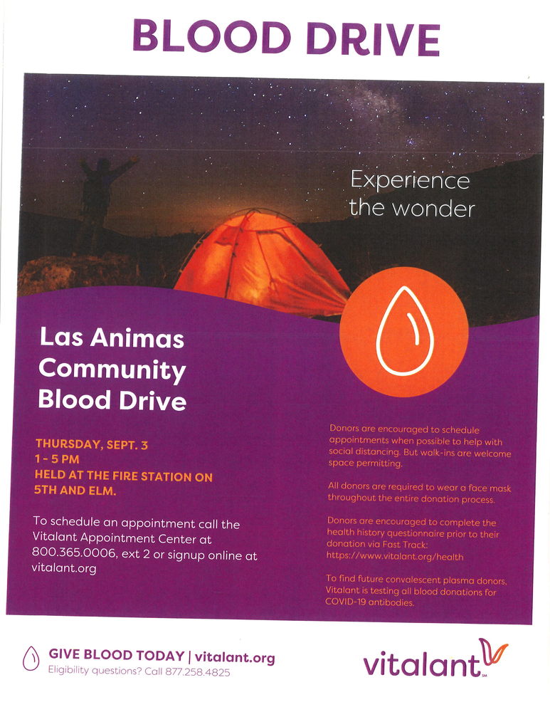 Las Animas Community Blood Drive