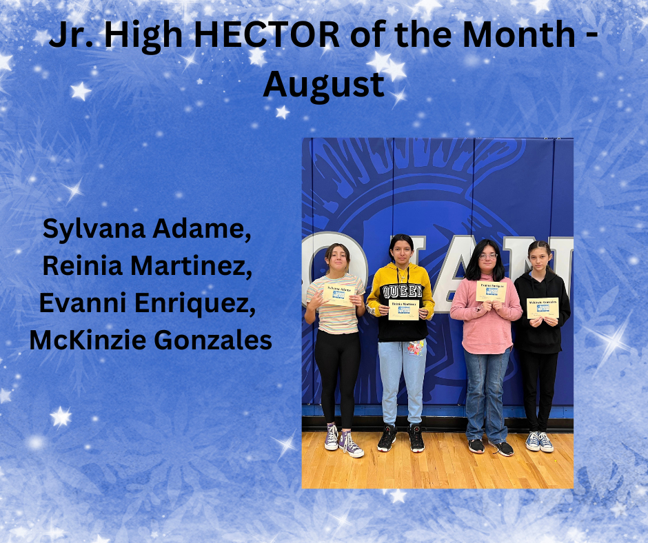 JH HECTOR of the Month for August