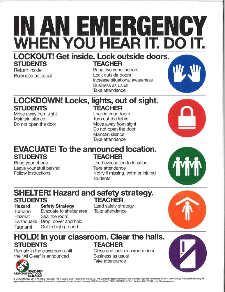 Emergency Response flyer