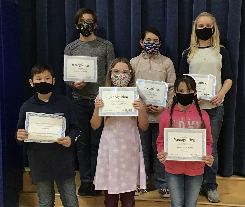 Dec. students of the month