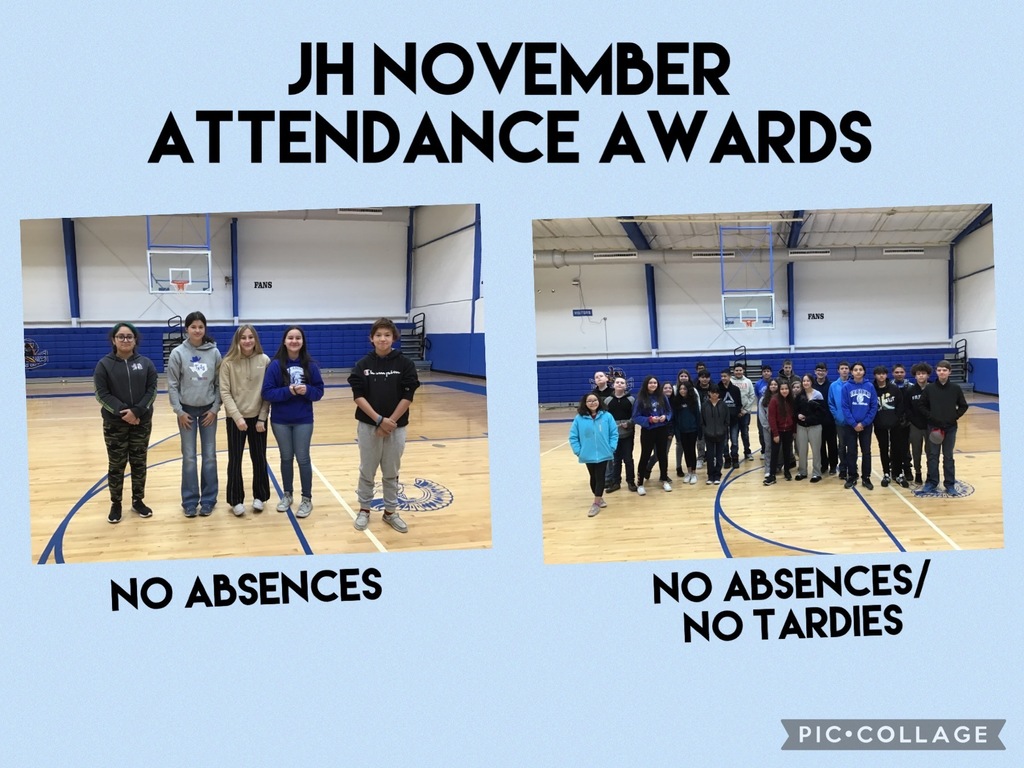 JH Nov. attendance awards