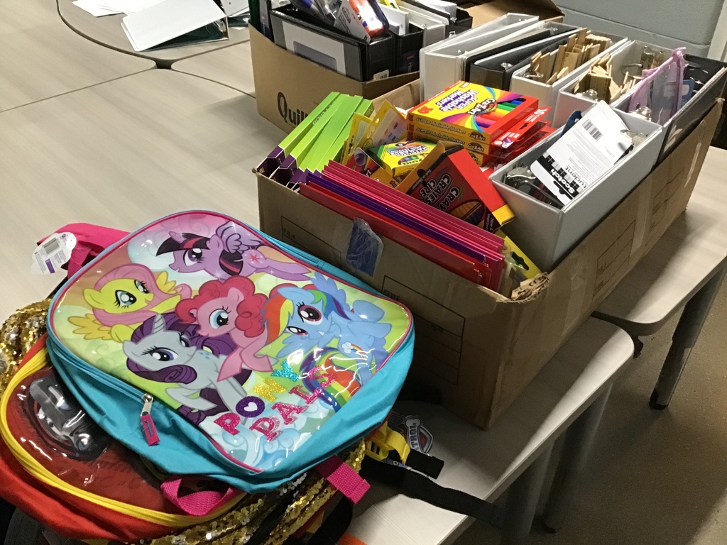 Picture of school supplies